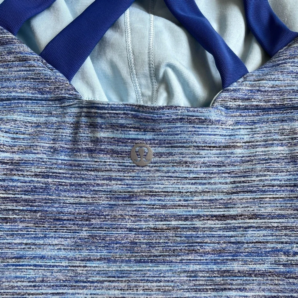 Lululemon Space Dye Caspian Blue Enhearten Tank
